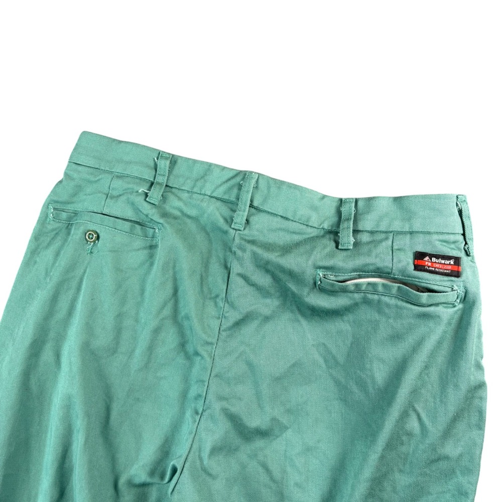 Bulwark FR Utility Work Pants Mens 35x31 Flame Resistant Safety‎ Green Gorpcore